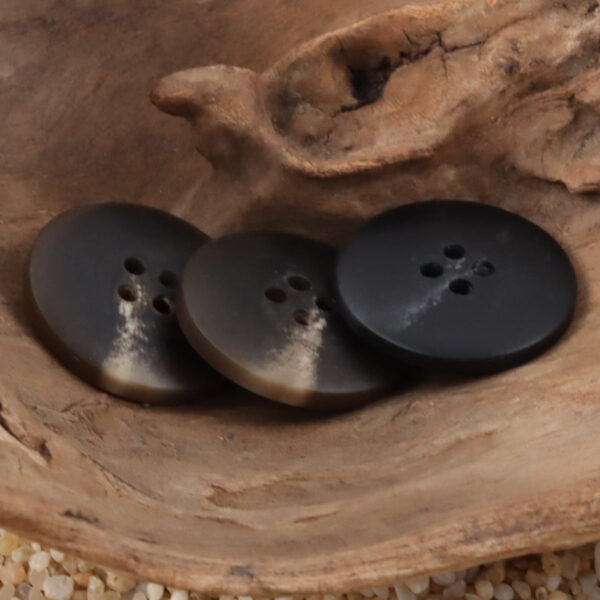 Round 4 Hole Vintage Burnt Yellow Resin Buttons,20PCS