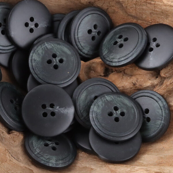 Round 4 Hole Vintage Burnt Yellow Resin Buttons,20PCS