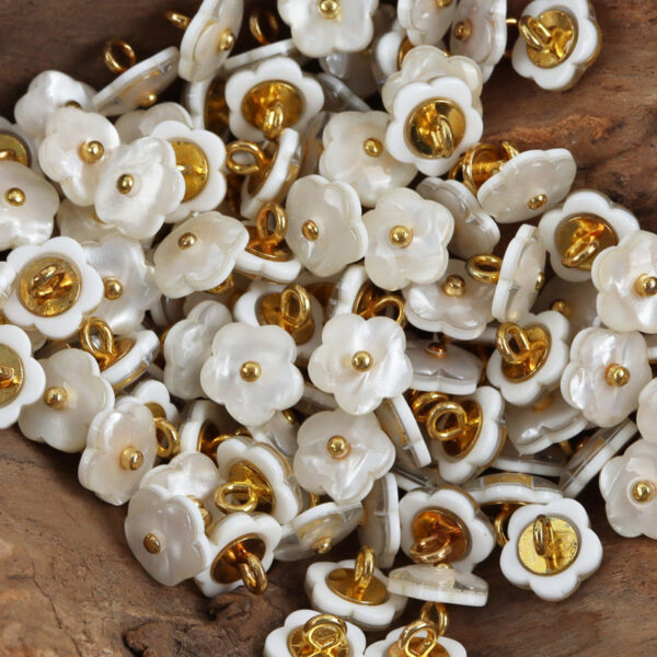 Cute Kids Little Plum Blossom Shank Resin Buttons,20pcs 