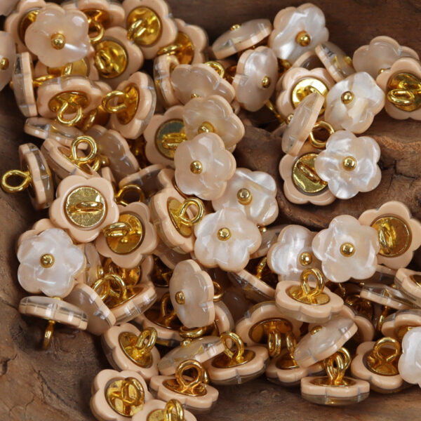 Cute Kids Little Plum Blossom Shank Resin Buttons,20pcs 