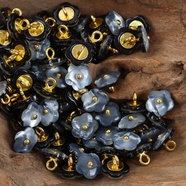 Cute Kids Little Plum Blossom Shank Resin Buttons,20pcs 