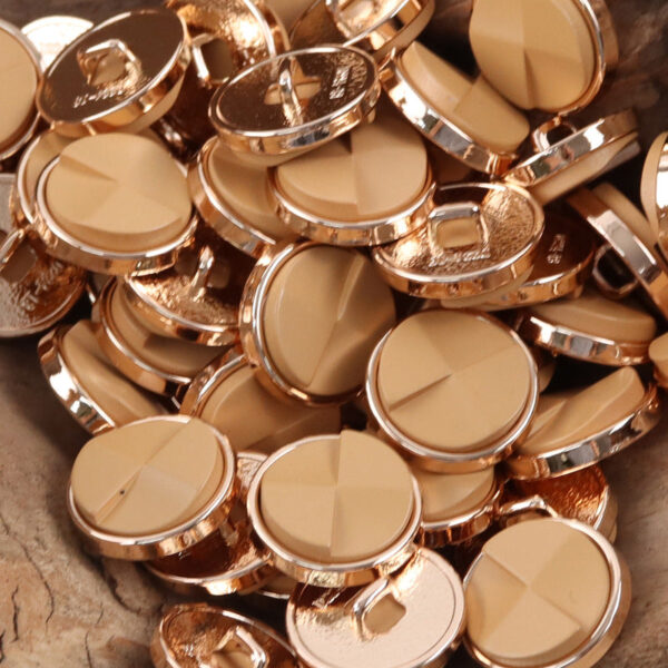 Geometric Resin Surface Metal Buttons for Trendy Suits 10pcs - Image 6