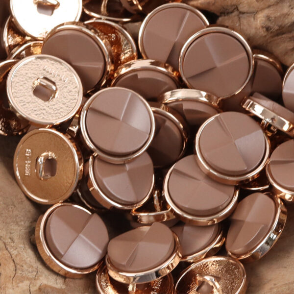 Geometric Resin Surface Metal Buttons for Trendy Suits 10pcs - Image 7