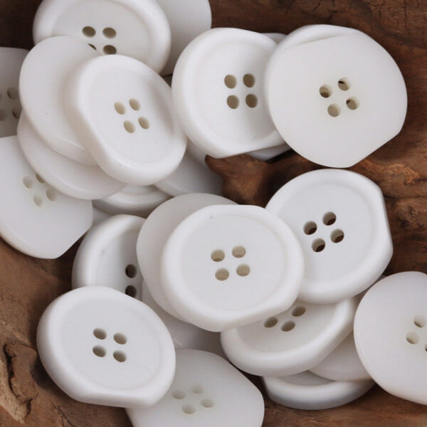 Irregular Four-Hole Resin Buttons for Winter Windbreakers 40pcs - Image 4