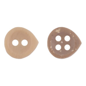 Adorable Light Khaki Kid's Resin Buttons Waterdrop Shape,50pcs 