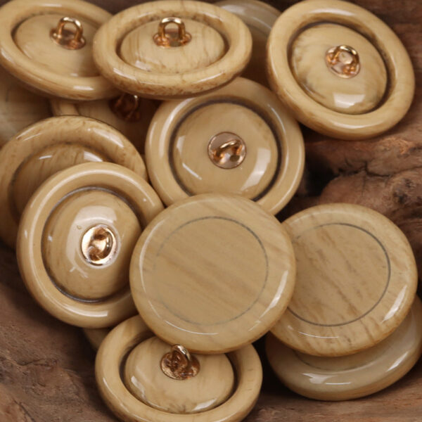 Resin Buttons with Metal Shanks for Sweater Cardigans and Coats - 20pcs - Image 5