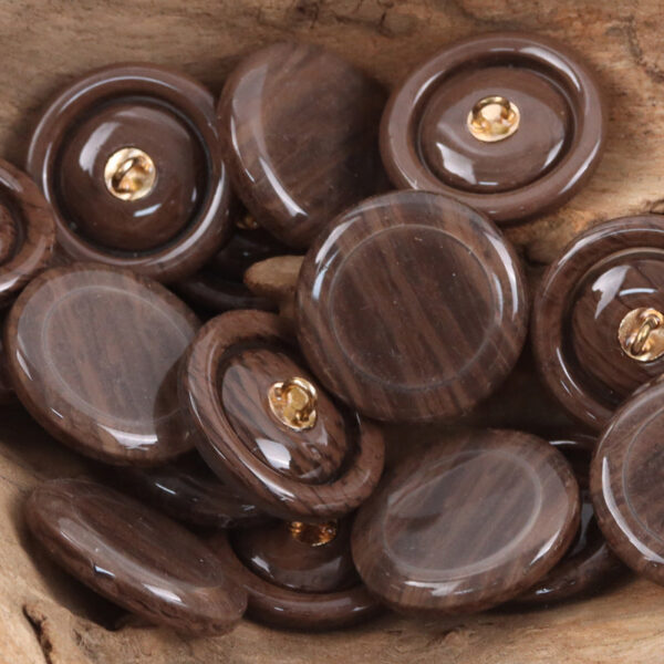 Resin Buttons with Metal Shanks for Sweater Cardigans and Coats - 20pcs - Image 6