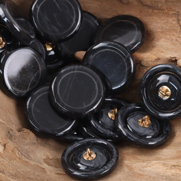 Resin Buttons with Metal Shanks for Sweater Cardigans and Coats - 20pcs - Image 7