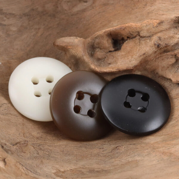 Minimalist Phoenix-Groove Black White Resin Buttons,50pcs