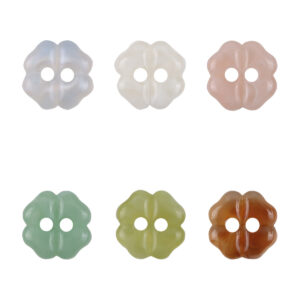11mm Lovely Little Cherry Blossom Resin Buttons for Children 50pcs 