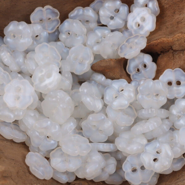 11mm Lovely Little Cherry Blossom Resin Buttons for Children 50pcs