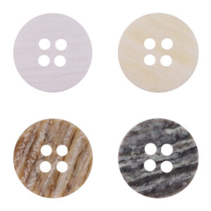 15mm Retro Round Wood Grain Resin Buttons for Coat Shirt 50pcs 