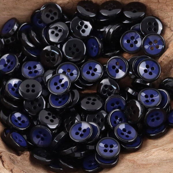 11.5MM Sky Blue Bowl-Shaped Resin Buttons for Work Shirts -50pcs - Image 7