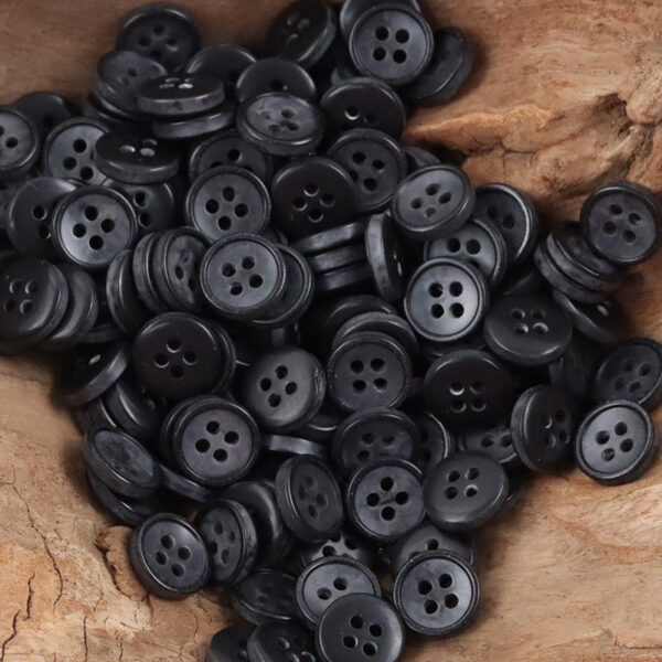 11.5mm Vintage Khaki Resin Buttons for Retro Japanese Style Shirts 100pcs