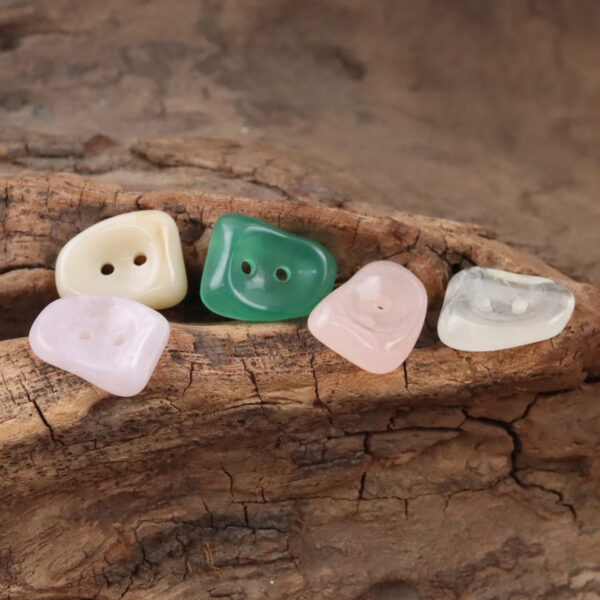 IImitation Jade 2 Hole Resin Buttons for Shirts and Sweaters,10pcs
