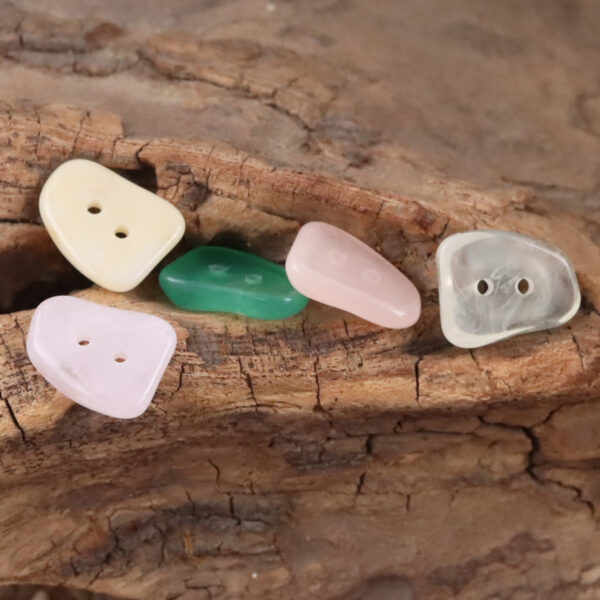IImitation Jade 2 Hole Resin Buttons for Shirts and Sweaters,10pcs