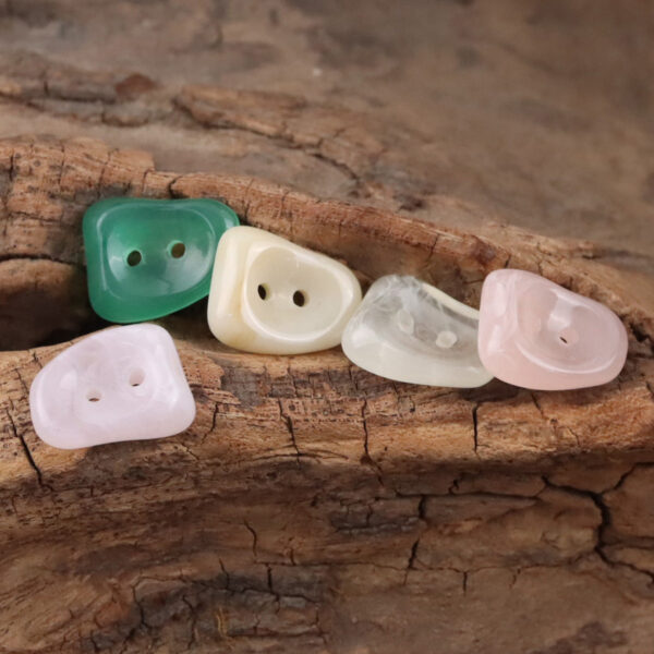 IImitation Jade 2 Hole Resin Buttons for Shirts and Sweaters,10pcs