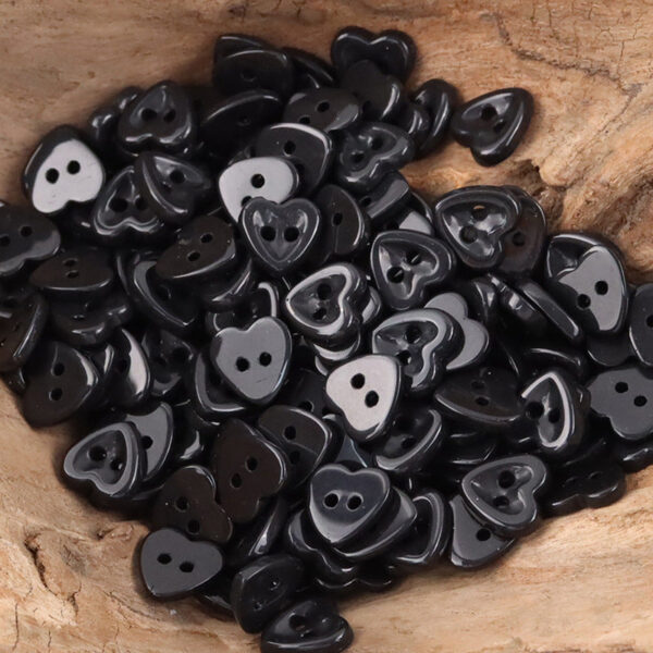 Children DIY Craft Cute Ceramic Heart Shaped Buttons 45 Pack