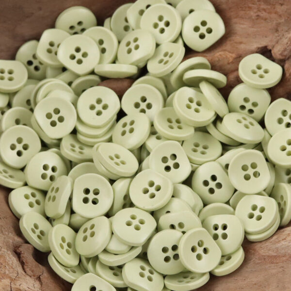 Irregular Semi-Circular Colorful Bulk Resin Buttons for DIY Handicrafts 110 Pack - Image 14