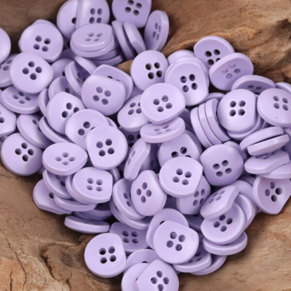 Irregular Semi-Circular Colorful Bulk Resin Buttons for DIY Handicrafts 110 Pack - Image 15