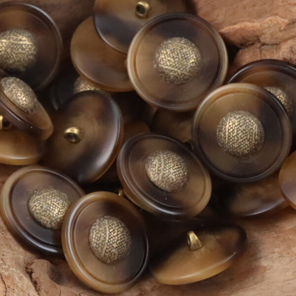 Cap-Shaped Resin Buttons with Metal Shanks for Cashmere Sweaters 10pcs - Image 7