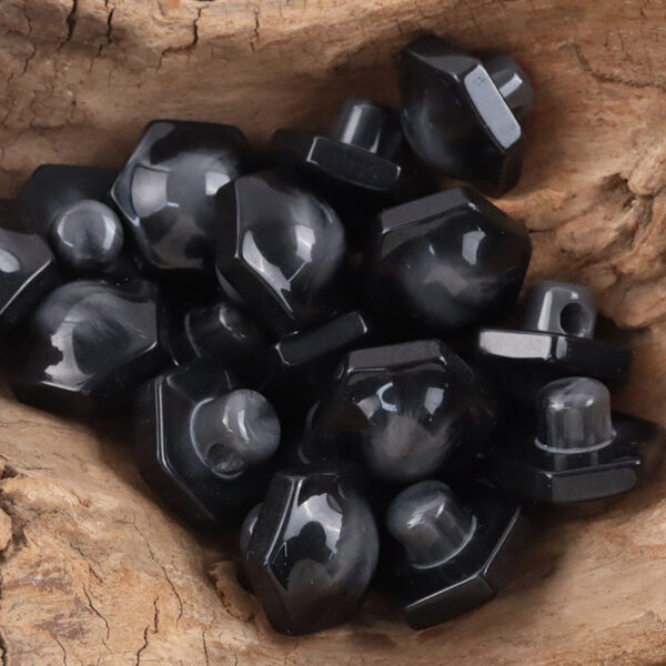 26MM Hexagonal Resin Shank Buttons for Unique Fashion 10pcs - Image 6