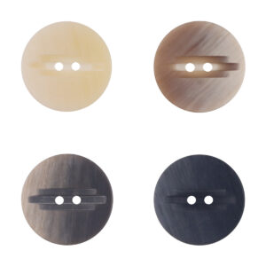 Creative Wood Grain 2-Hole Resin Buttons for Outerwear 20pcs