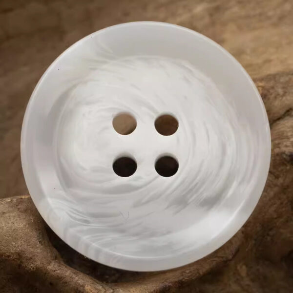Round 4 Hole Brush Pattern Resin Buttons 20pcs