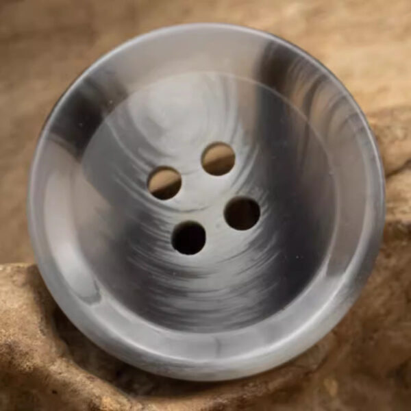 Round 4 Hole Brush Pattern Resin Buttons 20pcs