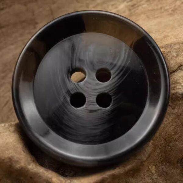 Round 4 Hole Brush Pattern Resin Buttons 20pcs