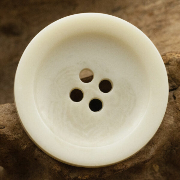 Wide-Edged Bowl-Shaped 4 Hole Urea Coat Buttons 10pcs