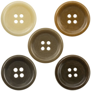 Round Urea Buttons for Winter Brown Cashmere Coat 10pcs - Lots of Buttons