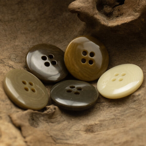 Round Urea Buttons for Winter Brown Cashmere Coat 10pcs - Lots of Buttons