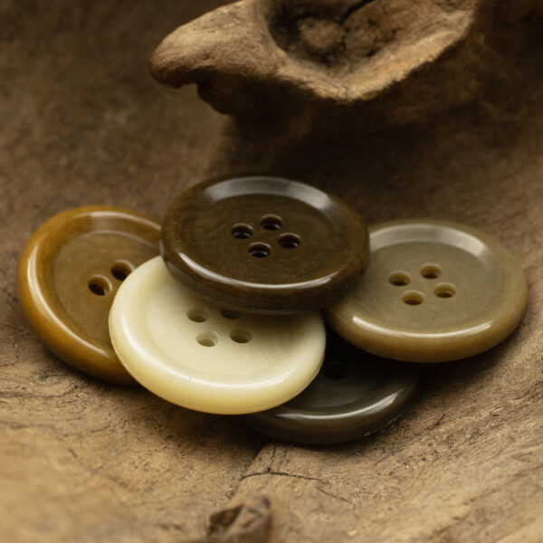 Round Urea Buttons for Winter Brown Cashmere Coat 10pcs - Lots of Buttons