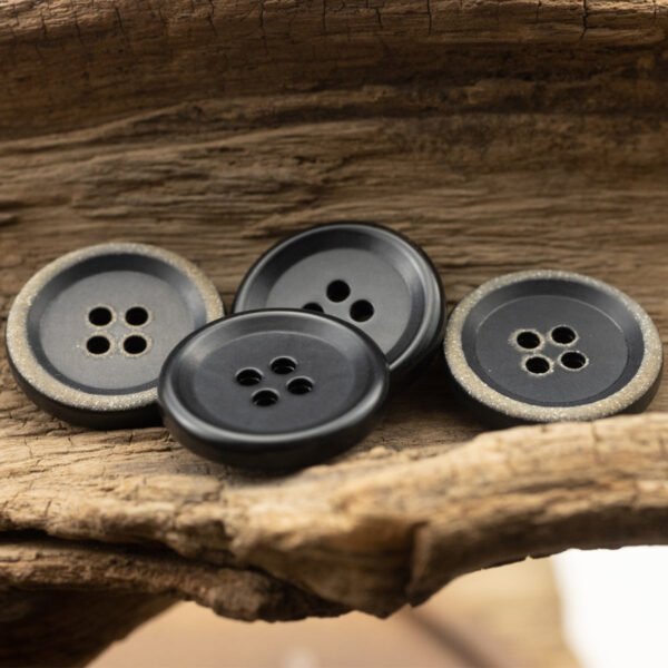 15-20mm Black Vintage Urea Buttons for Jackets and Casual Pants 10pcs - Image 3