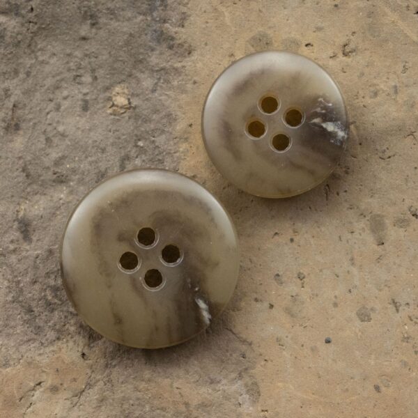 Vintage Coffee Round Urea Buttons for Woolen Coats 20pcs - Image 4