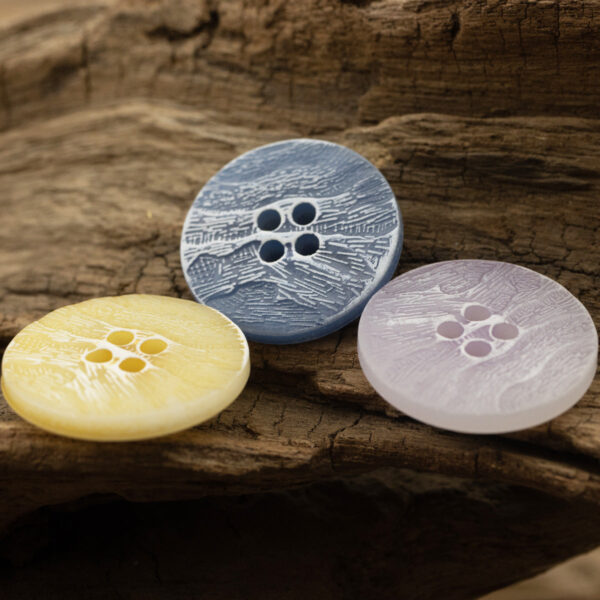 Flat Imitation Bark Distressed Wallpaper Texture Urea Buttons - 20pcs - Lots of Buttons