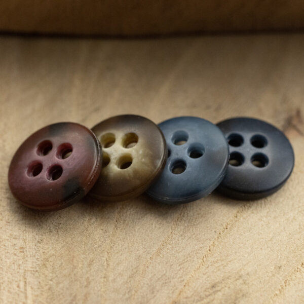 Matte Bowl Shaped Urea Shirt Buttons 40 Pack