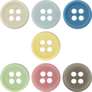 11.5mm Candy-Colored Bulk Urea Resin Buttons for Baby 70 Pack - Lots of Buttons
