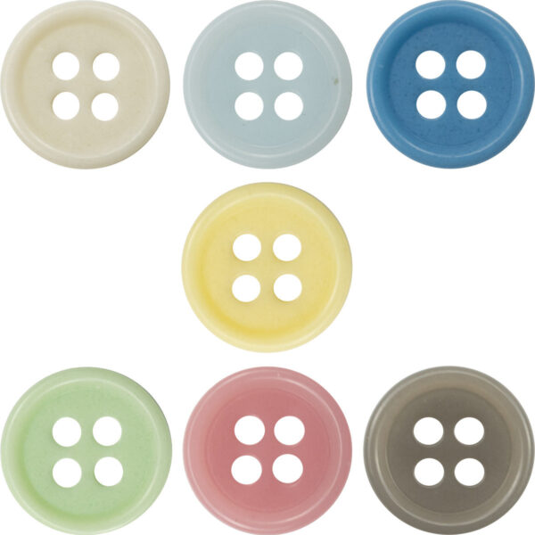 11.5mm Candy-Colored Bulk Urea Resin Buttons for Baby 70 Pack - Lots of Buttons