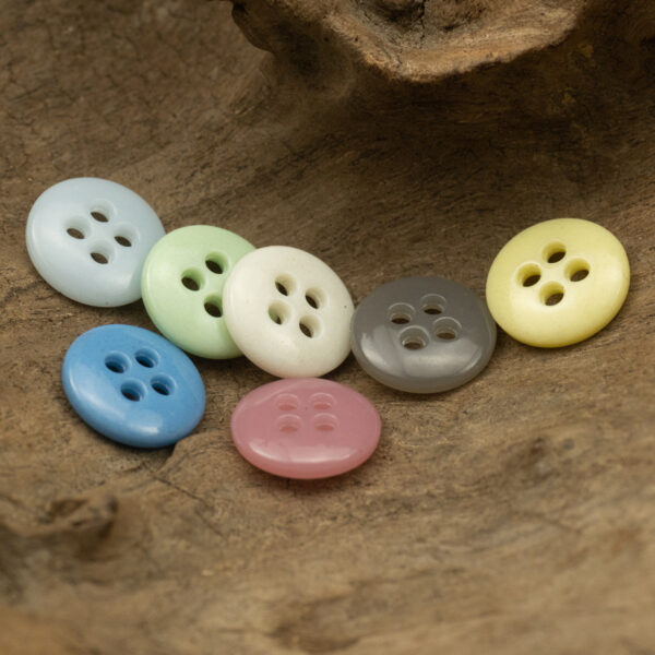 11.5mm Candy-Colored Bulk Urea Resin Buttons for Baby 70 Pack - Lots of Buttons