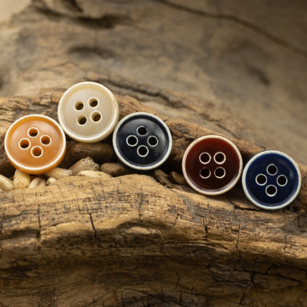 Retro Floral Shirt Urea Resin Buttons 150 Pack