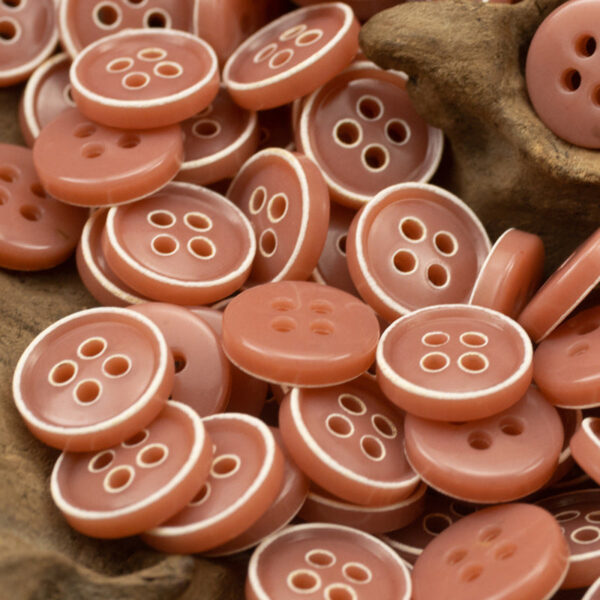 Retro Floral Shirt Urea Resin Buttons 150 Pack