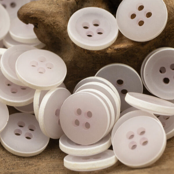 Matte Frosted Urea Buttons Hawaiian Round 20Pcs