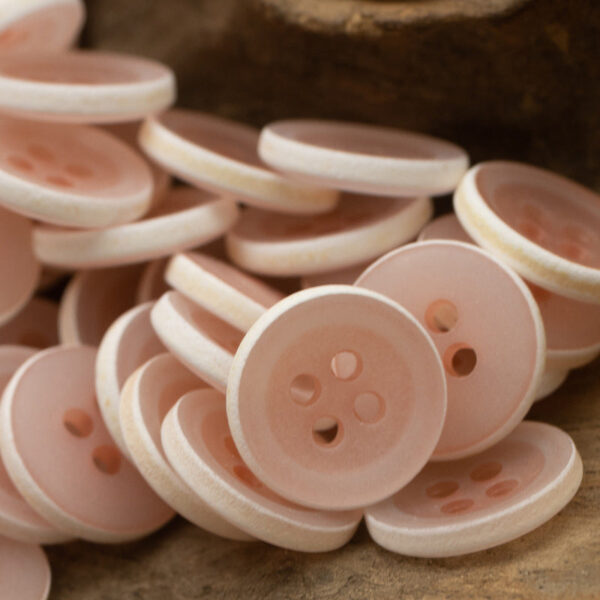 Matte Frosted Urea Buttons Hawaiian Round 20Pcs