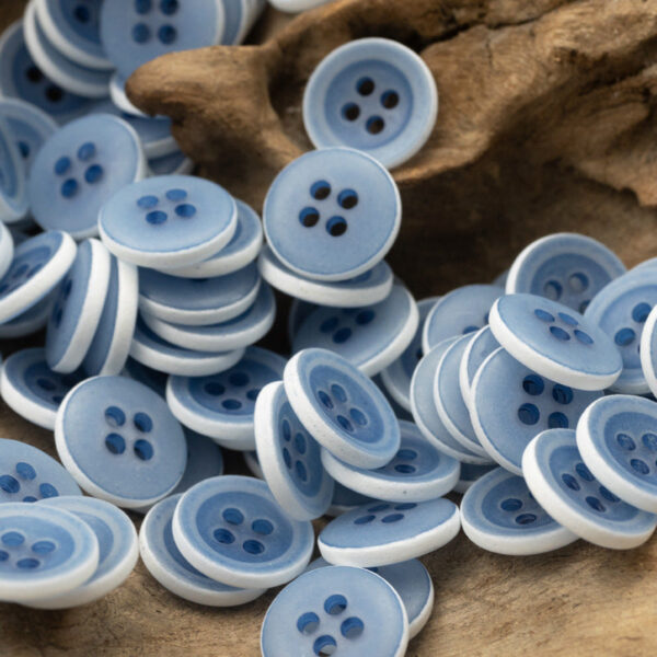Matte Frosted Urea Buttons Hawaiian Round 20Pcs