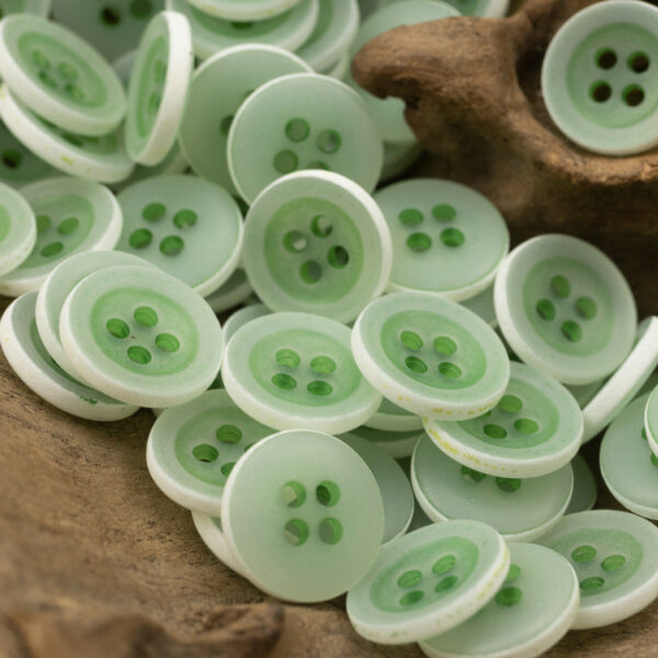 Matte Frosted Urea Buttons Hawaiian Round 20Pcs