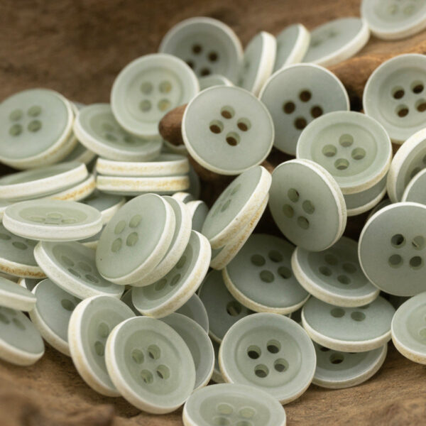 Matte Frosted Urea Buttons Hawaiian Round 20Pcs
