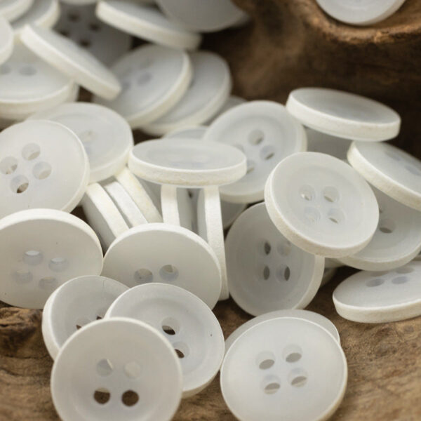 Matte Frosted Urea Buttons Hawaiian Round 20Pcs