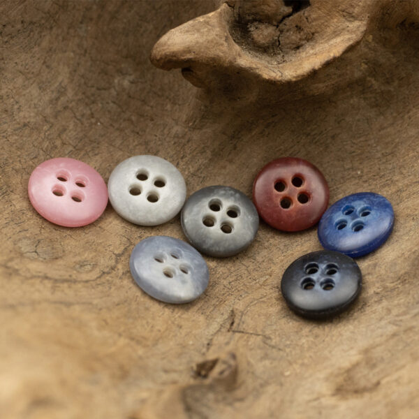 Round Urea Buttons for Men Women Business Shirts - 70 Pack - Image 3